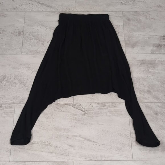 3/$20 Seductions Black Harem Pants Elastic Waist Flowy Pull On Lightweight - Picture 8 of 8